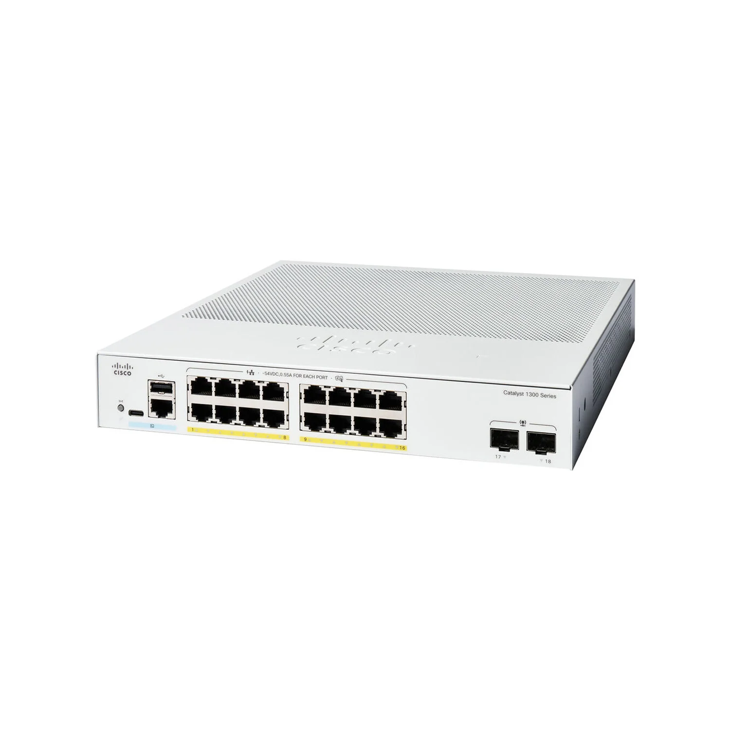 Cisco Catalyst C1300-16P-2G PoE Switch