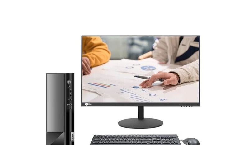 Lenovo настольный компьютер для офиса и налогового учёта малый корпус (i5 10400/8G/256G+1T/DVD запись дисков /W7/23.8 дюйма Lenovo Lecoo)