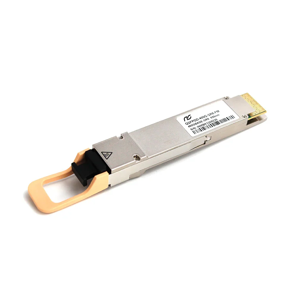 NSComm NS-QDD-400G-SR8 400G Base-SR8 QSFP-DD PAM4 850nm 100m MTP/MPO OM3 FEC Optical Transceiver Module — Generic