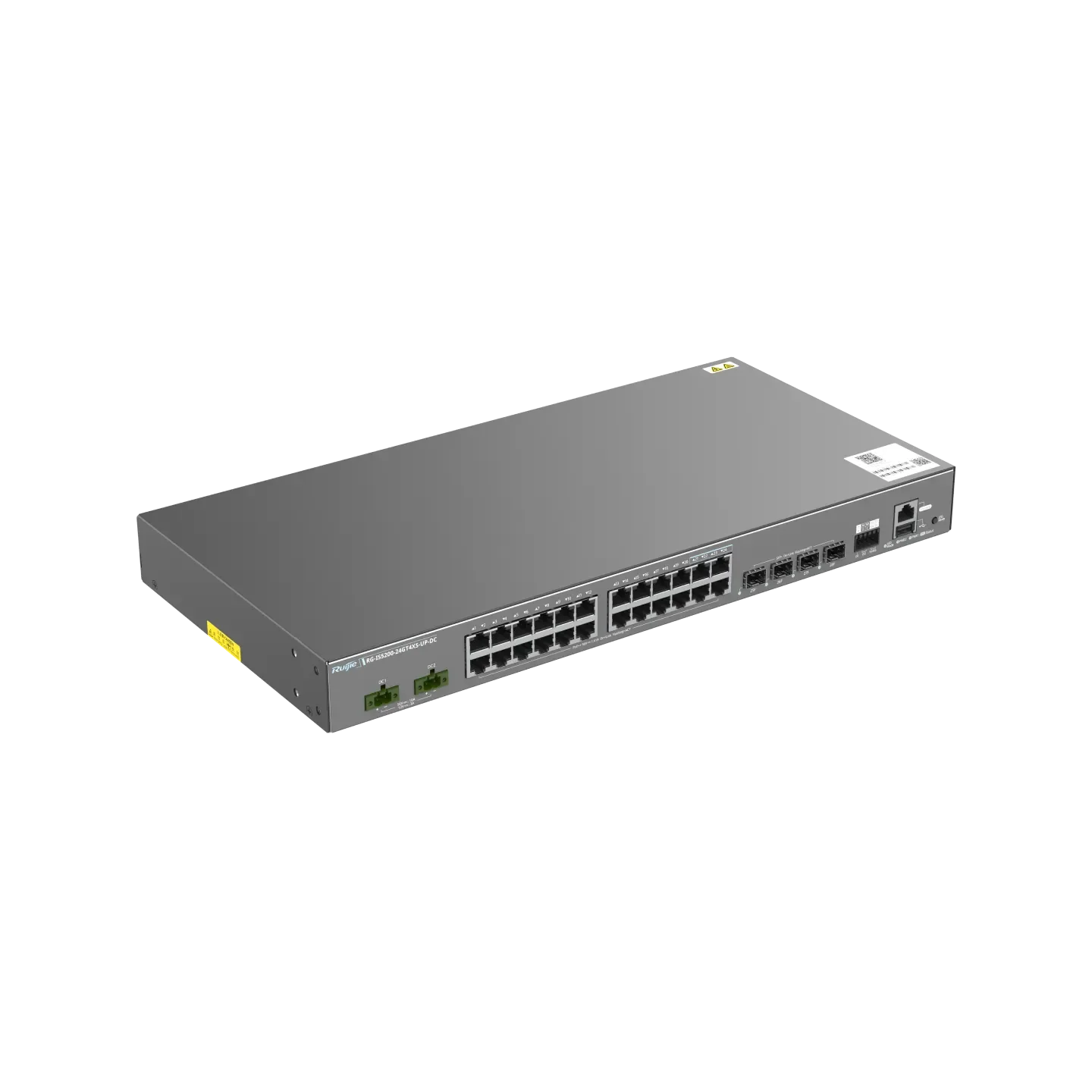 Ruijie RG-IS5200-24GT4XS-UP-DC Industrial 24-Port PoE+ Switch 4×10G Uplinks