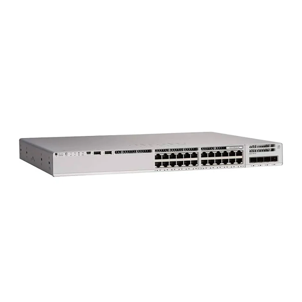 Cisco Catalyst 9200-24T-A 24-Port Data Switch, Network Advantage, Modular Uplinks