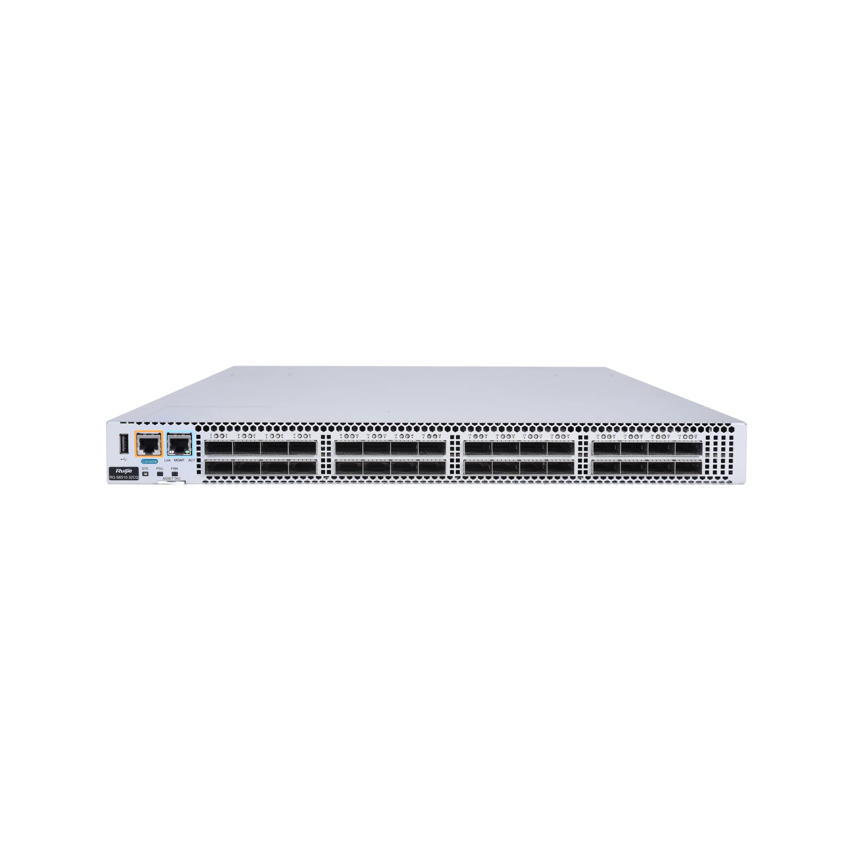 Ruijie RG-S6510-32CQ 32×100G QSFP28 Access Switch, 6.4Tbps Capacity