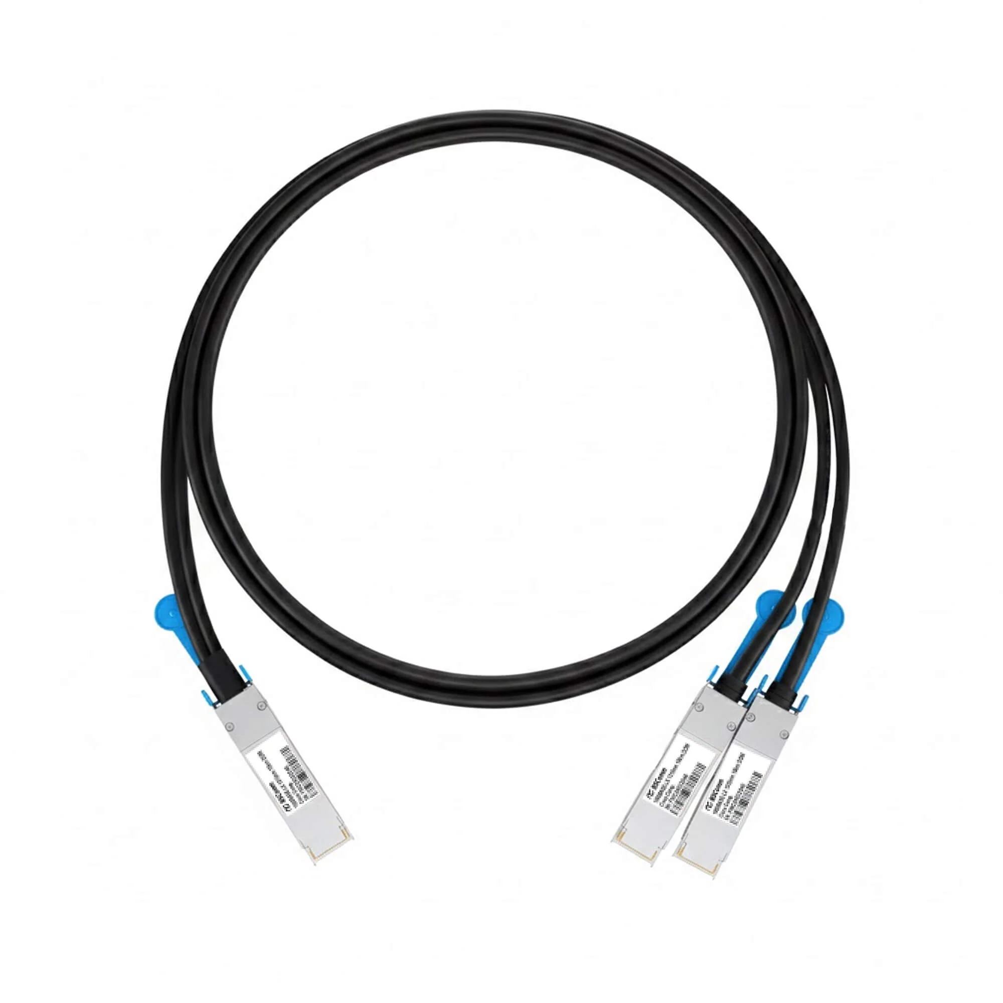 NSComm NVIDIA/Mellanox Compatible 200G QSFP56 to 2 x 100G QSFP56 InfiniBand HDR Active Direct Attach Copper Breakout Cable up to 7m(23ft) — 3m (10ft) / Nvidia