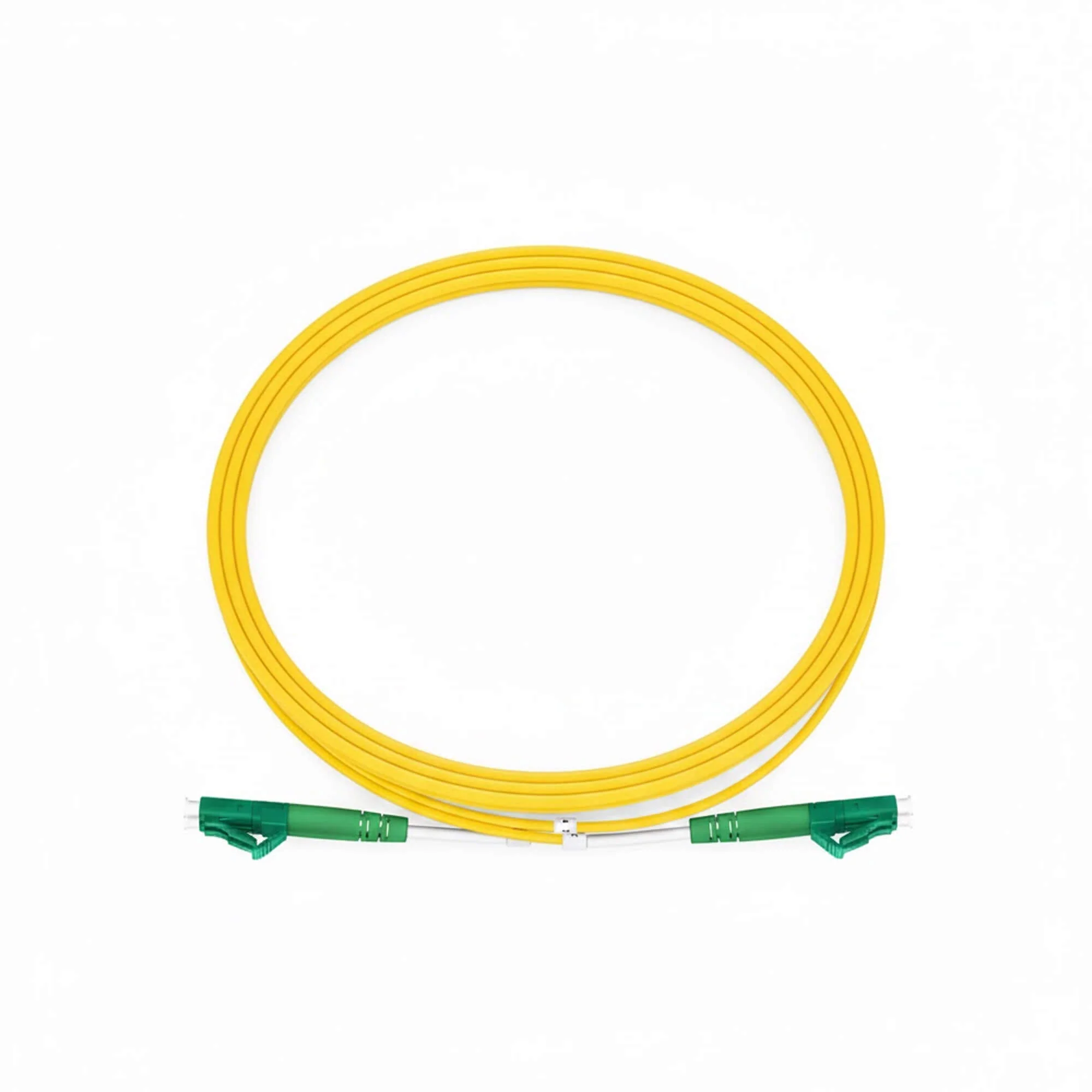 NSComm LC APC to LC APC Duplex Single Mode Fiber Patch Cable, 2.0mm OFNR — 1m (3ft)