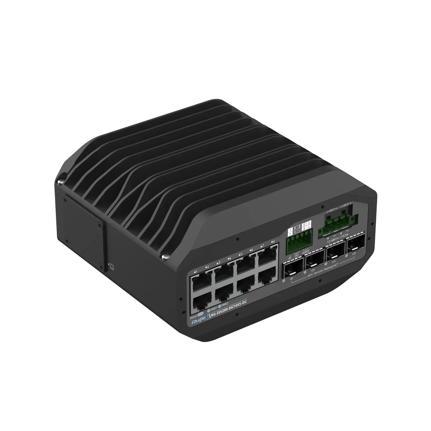 Ruijie RG-IS5200-8GT4XS-DC Industrial 8-Port Gigabit Switch 4×10G Uplinks