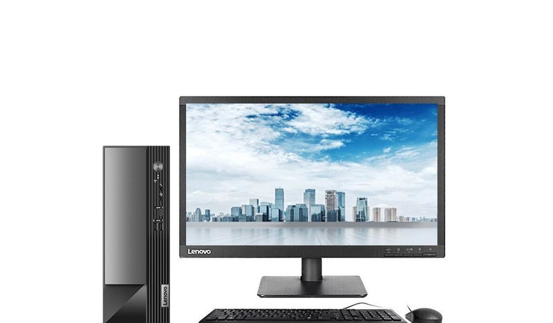 Lenovo настольный компьютер для офиса и налогового учёта малый корпус (i5 10400/8G/256G+1T/DVD запись дисков /W7/21.45 дюйма)