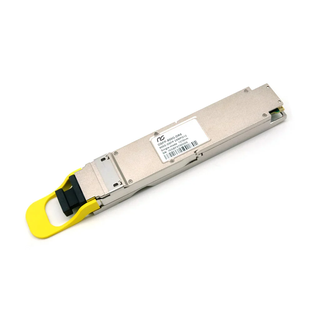 NSComm NS-OSFP-800G-DR8 800G Base-DR8/2xDR4 OSFP PAM4 1310nm Finned Top MTP/MPO-12 APC 500m SMF Optical Transceiver Module — Generic