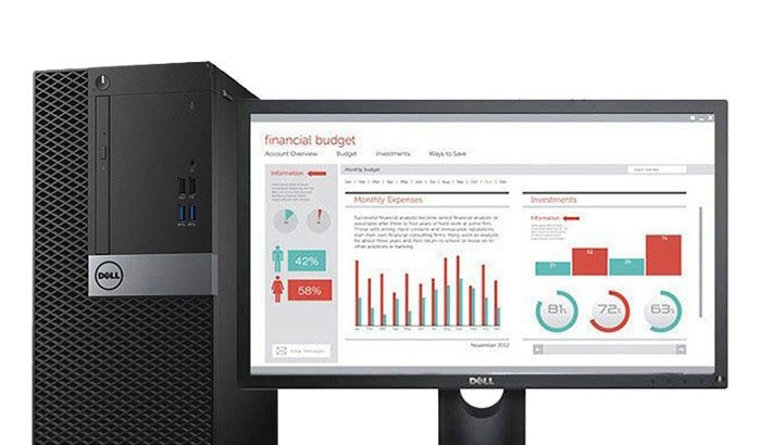 Dell OptiPlex 7050MT(i5 7500/4GB/1TB/ встроенная графика /DVDRW/19.5LCD)