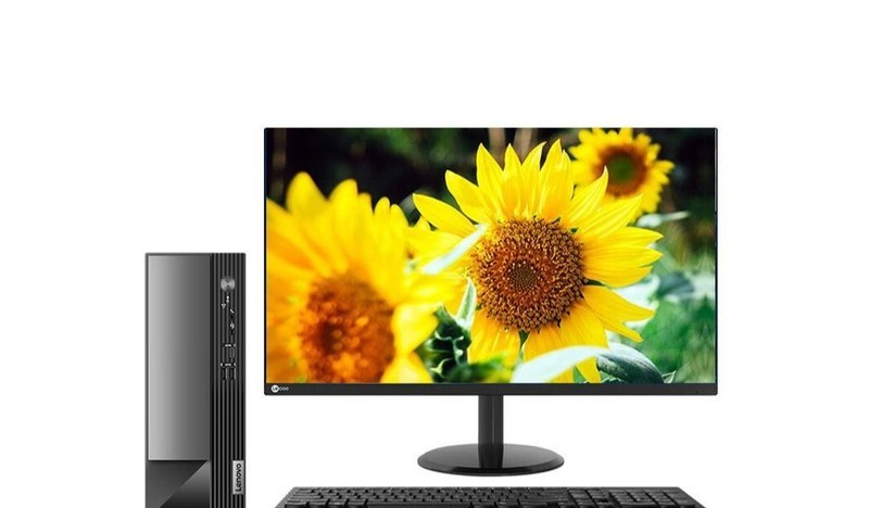 Lenovo настольный компьютер для офиса и налогового учёта малый корпус (i5 10400/8G/256G+1T/DVD запись дисков /W7 27 дюйма)