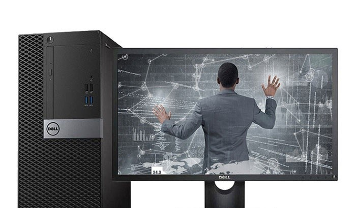 Dell OptiPlex 7050MT(i5 7500/4GB/1TB/ встроенная графика /DVDRW/23.8LCD)