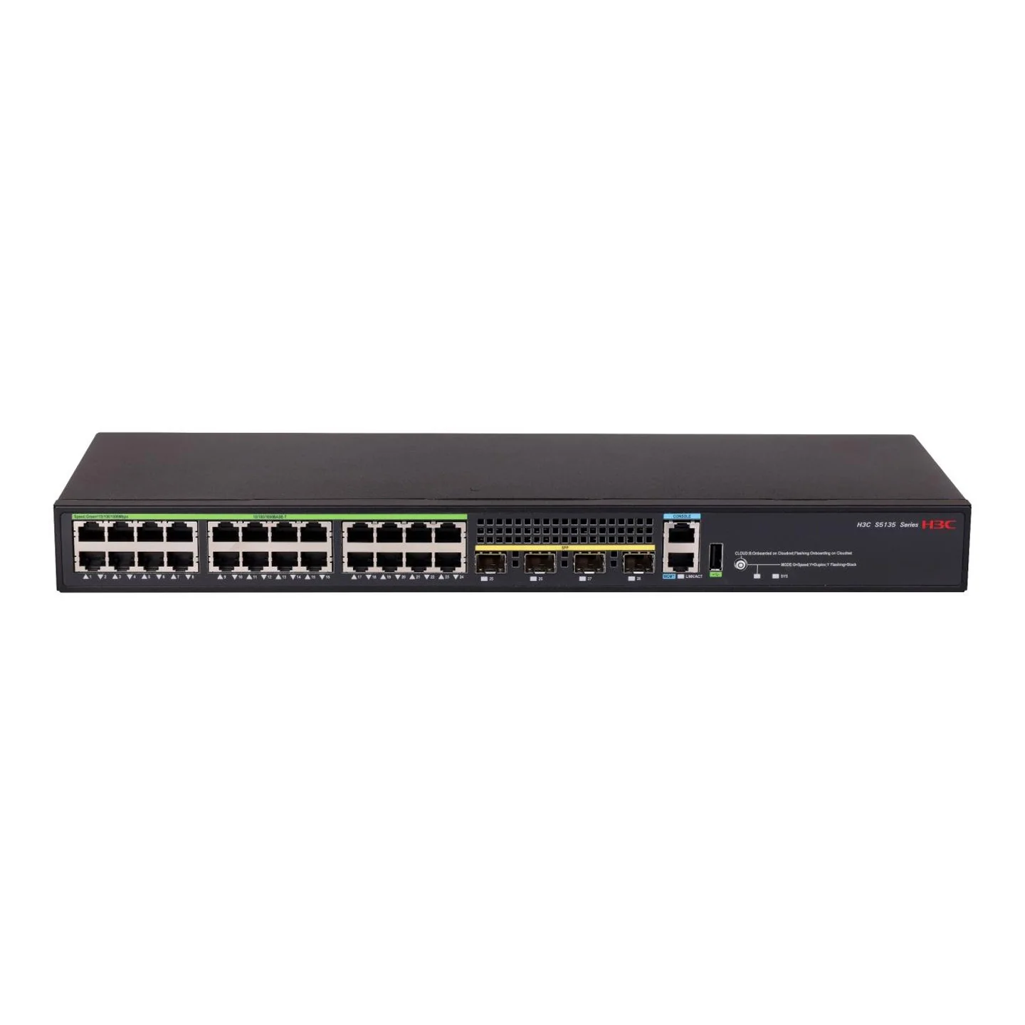 H3C S5136S-24P4X-EI 24xGE PoE+ + 4x10G Campus Switch