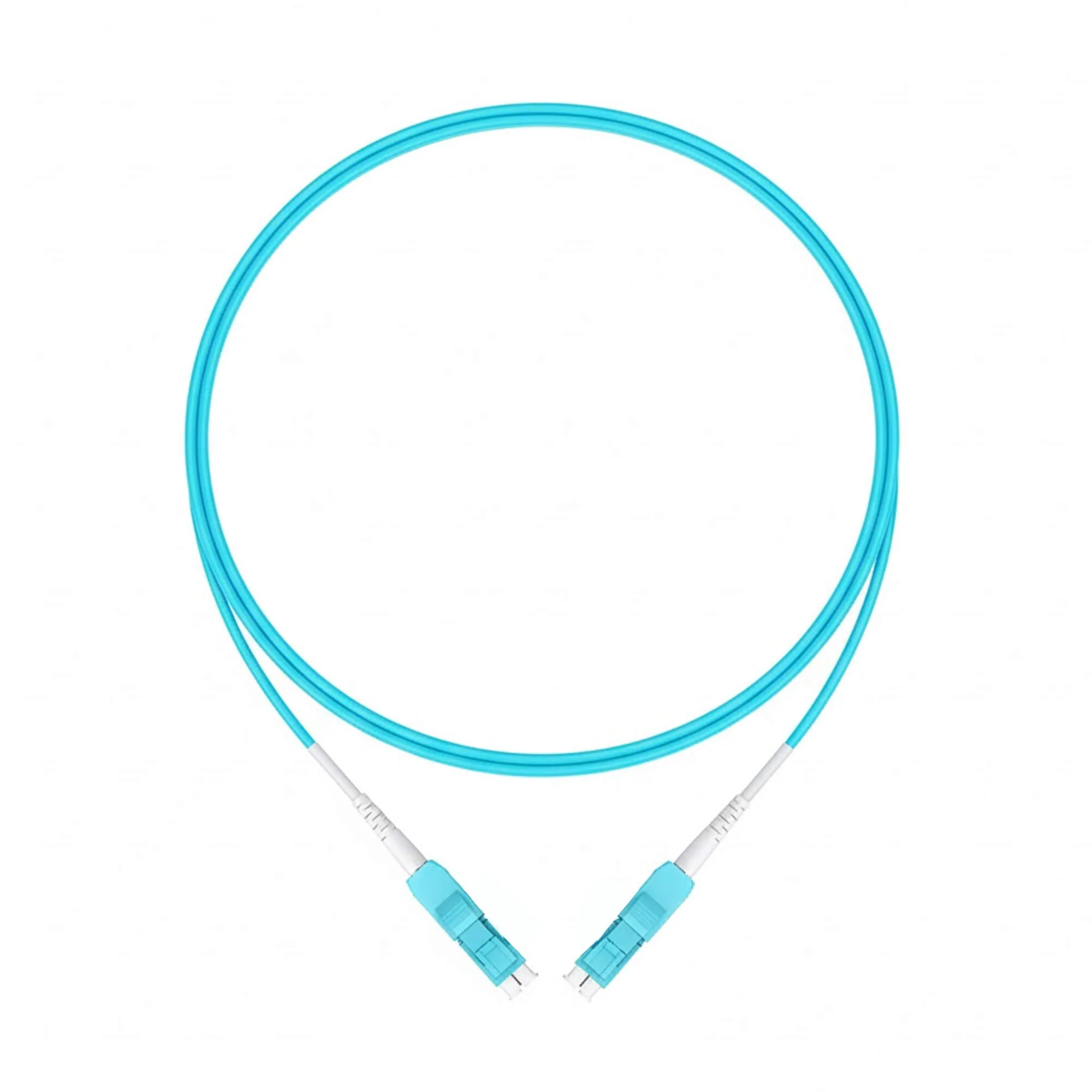 NSComm LC UPC to LC UPC Duplex Standard Clip Uniboot Multimode(OM3) Fiber Patch Cable, 2.0mm OFNR — 1m (3ft)