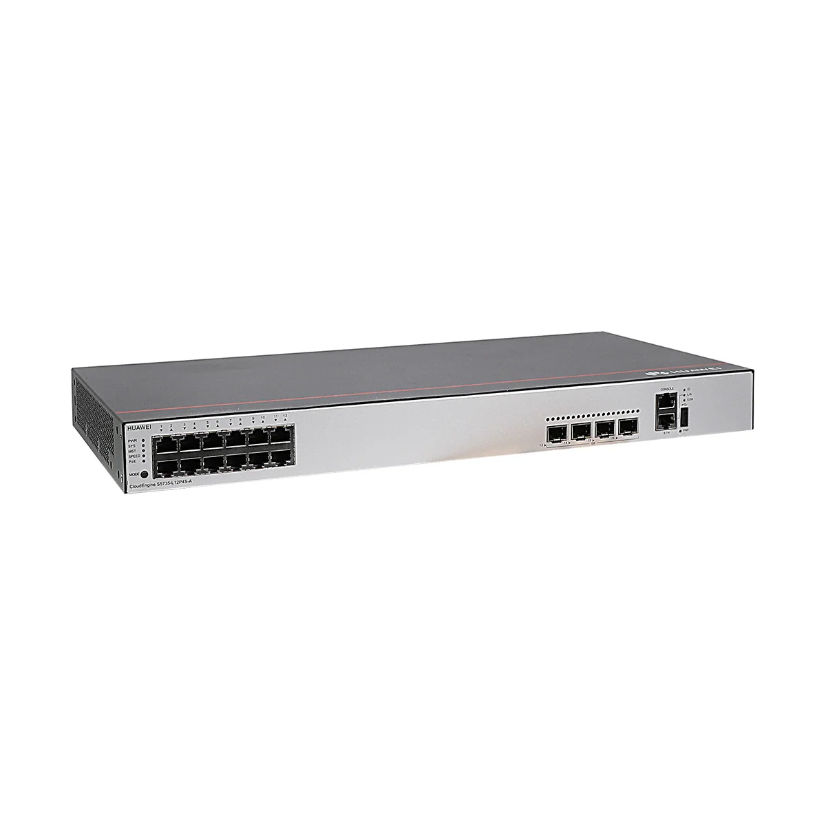 Huawei CloudEngine S5735-L12P4S-A 12-Port Gigabit Layer 3 Managed PoE+ Switch with 4 GE SFP Uplinks