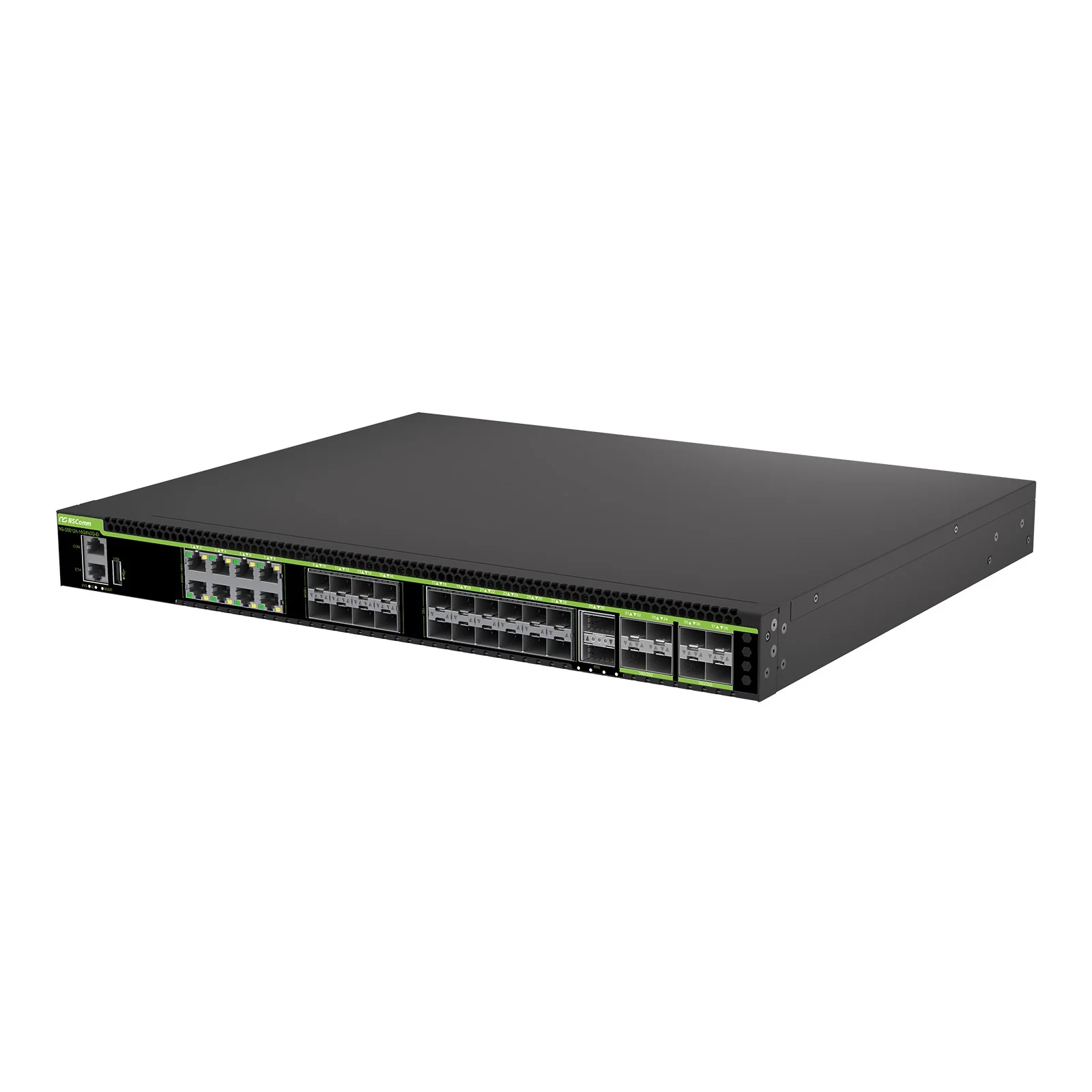 NSComm S5612X-16G8N2Q-EI 12 x 10GE SFP+ + 8 x GE RJ45 + 8 x GE SFP + 8 x 25GE SFP28 L2/L3 Managed Switch