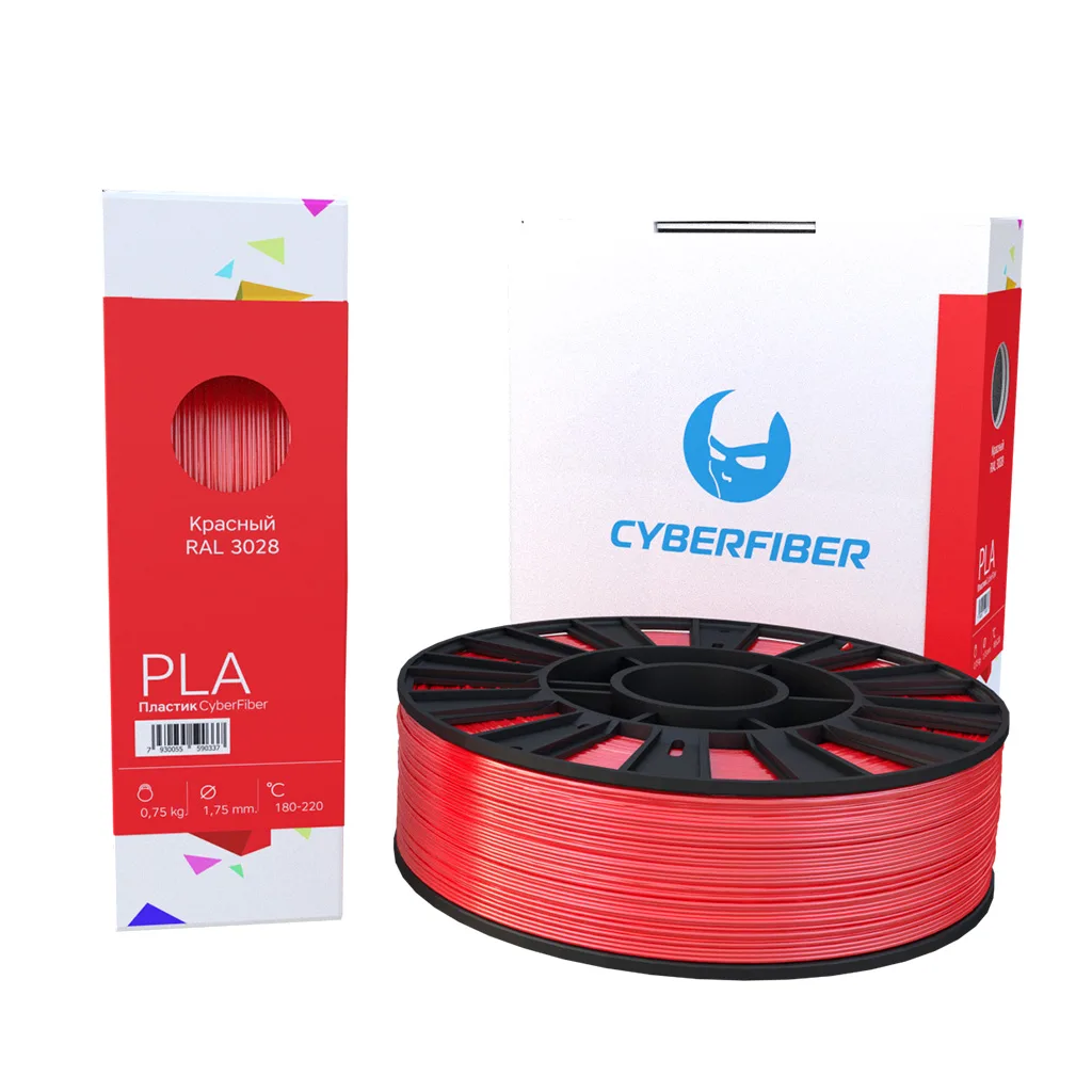 PLA пластик CyberFiber красный