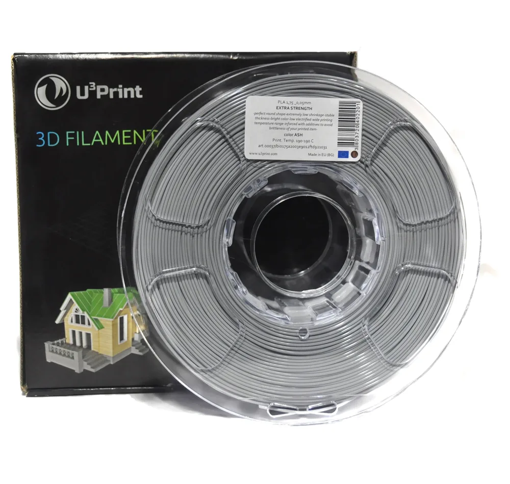 PLA Ext. STR пластик U3Print ash (серый)