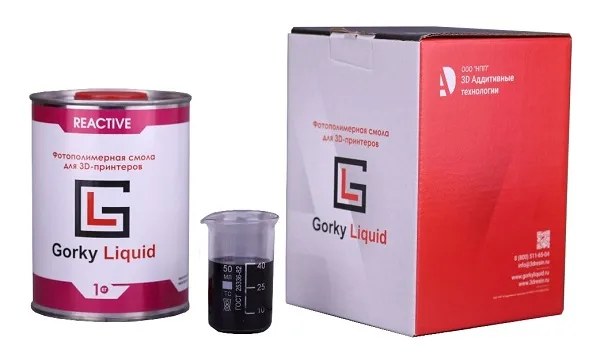 Фотополимерная смола Gorky Liquid Reactive черная 1 кг