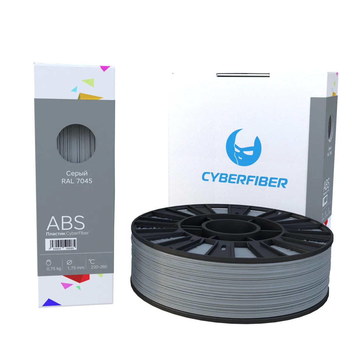 ABS пластик CyberFiber серый