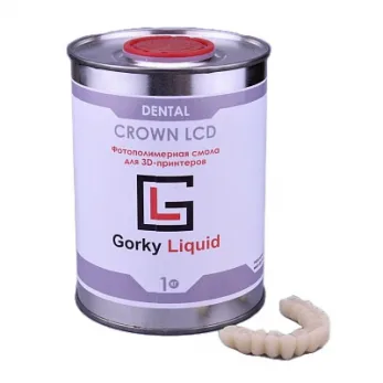 Фотополимерная смола Gorky Liquid Dental Crown A3 LCD/DLP 1 кг