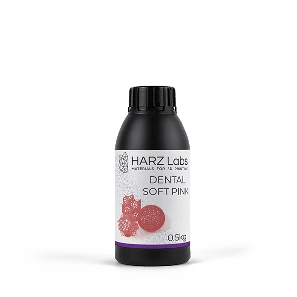 Фотополимер HARZ Labs Dental Soft Pink 0.5 кг