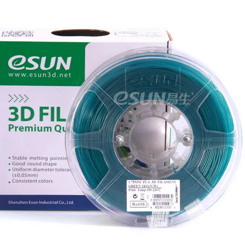 Нить для 3D-принтера eSUN 3D PLA зеленый 2.85 мм