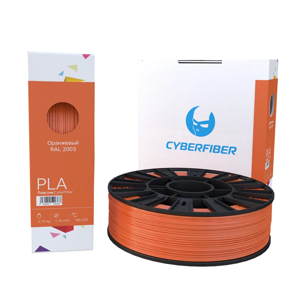 PLA пластик CyberFiber оранжевый