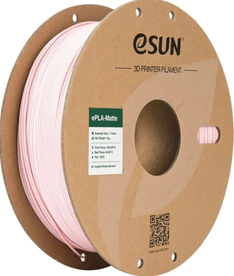 Нить для 3D печати eSUN ePLA-Matte, (матовый PLA) Персиково-розовый