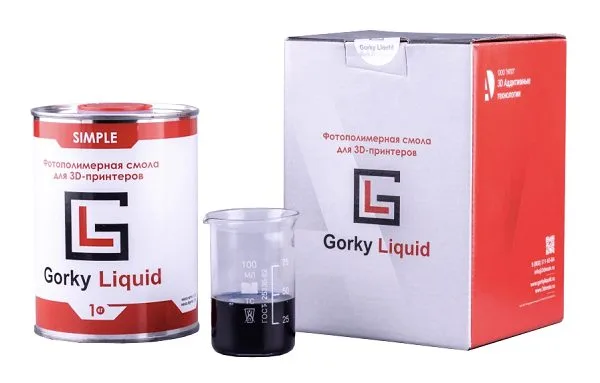 Фотополимерная смола Gorky Liquid Simple синяя 1 кг