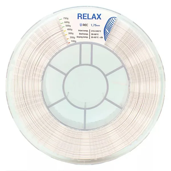RELAX пластик REC 1.75 мм, 750 гр белый