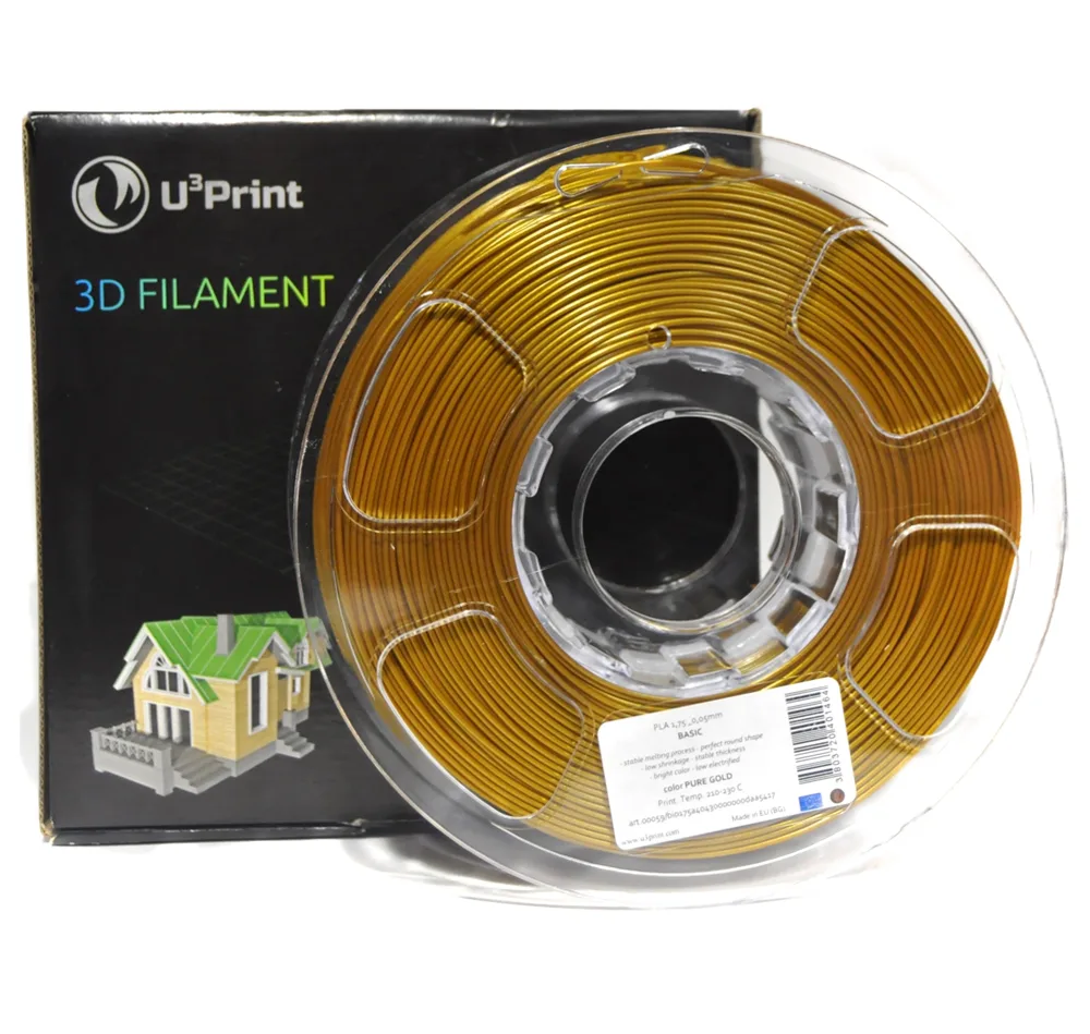 PLA basic пластик U3Print pure gold (золотой)