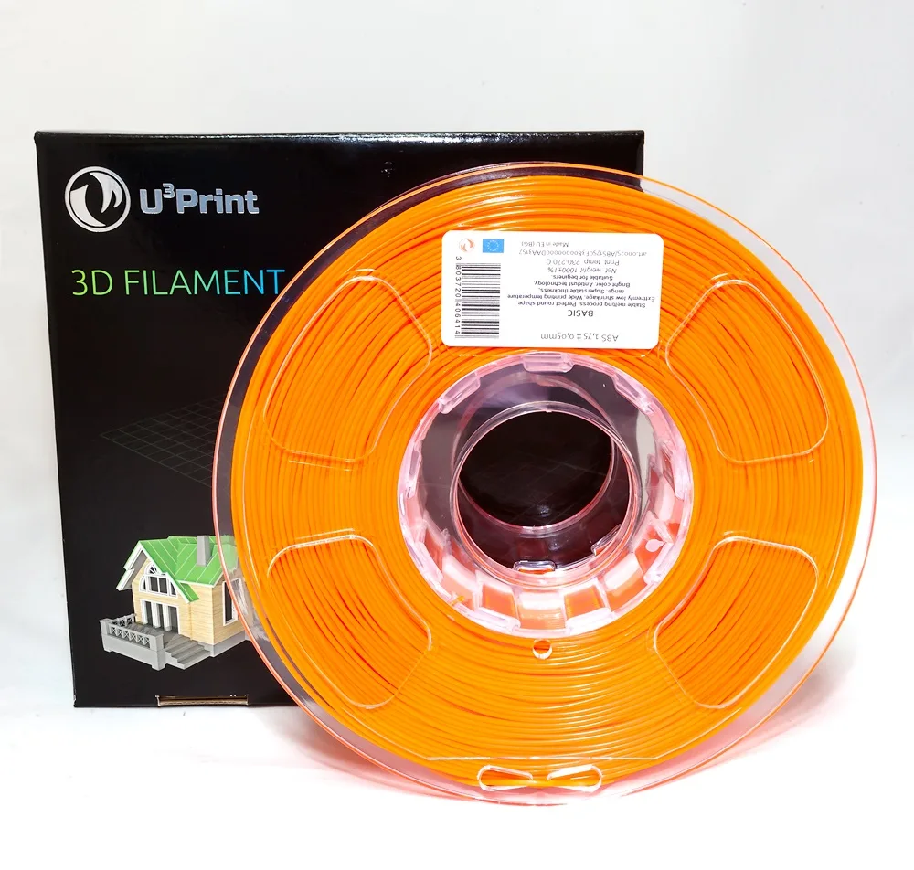 ABS пластик U3Print orange fluory (оранж.флуо)