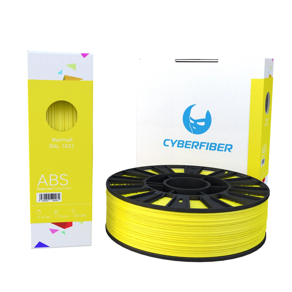 ABS пластик CyberFiber желтый