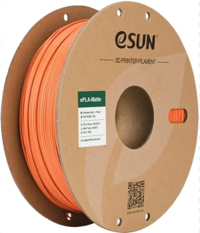 Нить для 3D печати eSUN ePLA-Matte, (матовый PLA) Мандарин