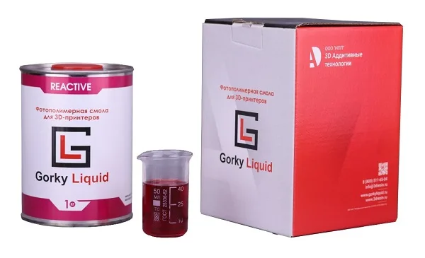 Фотополимерная смола Gorky Liquid Reactive красная 1 кг