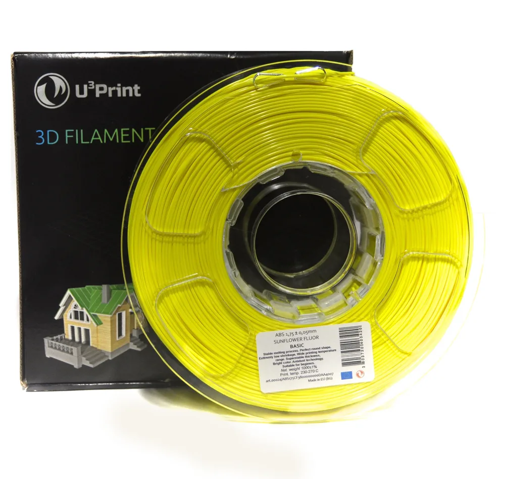 PLA basic пластик U3Print sunflower regular (желтый)
