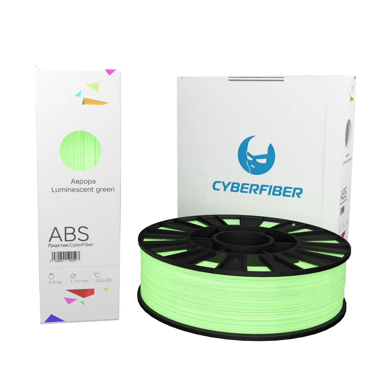 ABS пластик CyberFiber светящийся