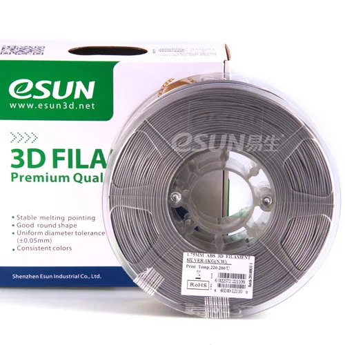 Нить для 3D-принтера eSUN 3D ABS серебристый 2.85 мм