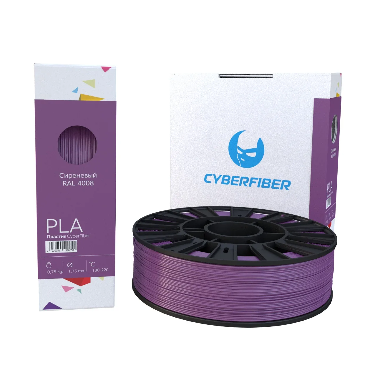 PLA пластик CyberFiber сиреневый