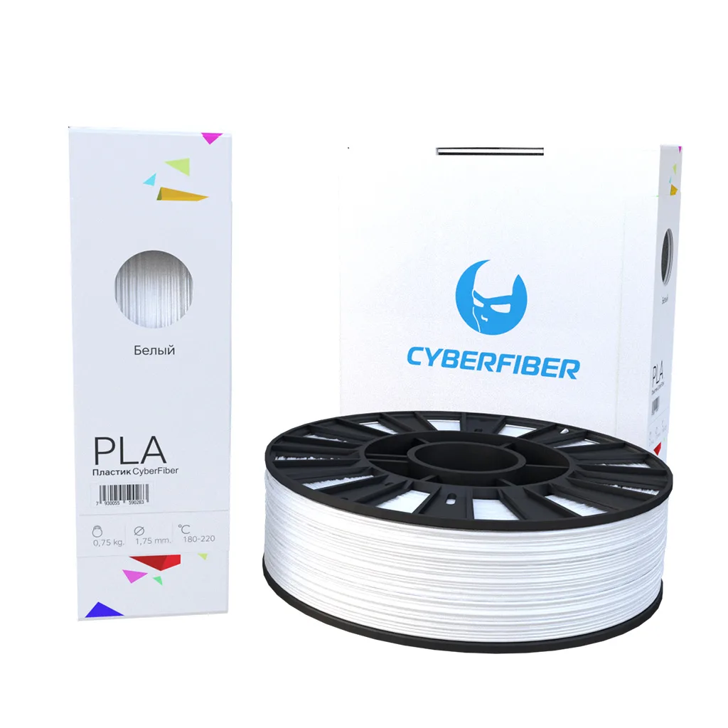PLA пластик CyberFiber белый