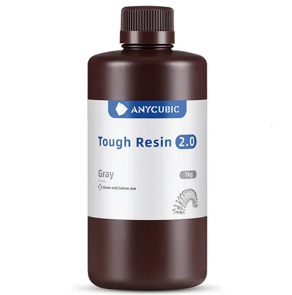 Фотополимерная смола Anycubic Flexible Tough Resin 2.0 серая (1 кг)
