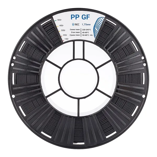 PP GF пластик REC 1.75мм чёрный