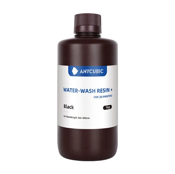 Фотополимерная смола Anycubic Water-Wash Resin+ черная (1 кг)