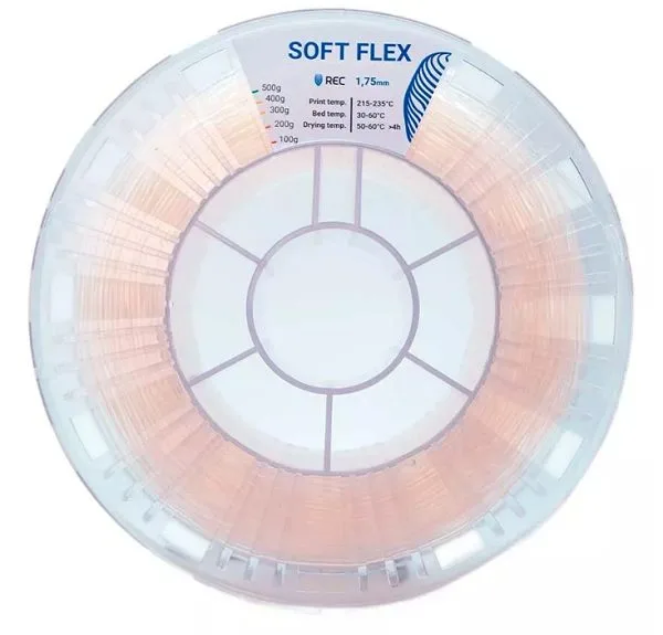 Soft Flex пластик REC 1.75 мм прозрачный