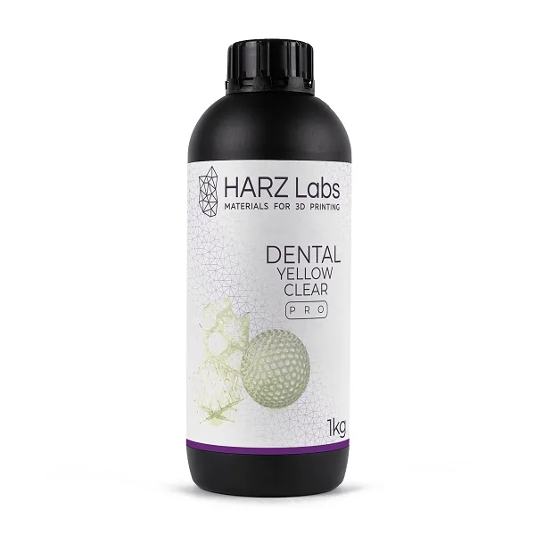 Фотополимер HARZ Labs Dental Yellow Clear PRO LCD/DLP 1 кг