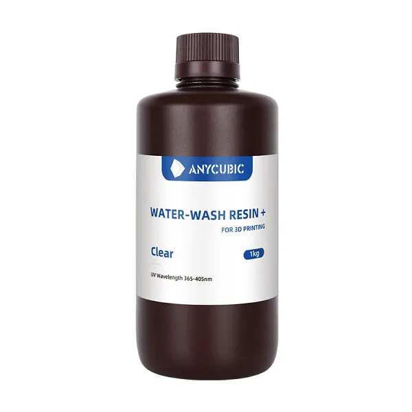 Фотополимерная смола Anycubic Water-Wash Resin+ прозрачная (1 кг)