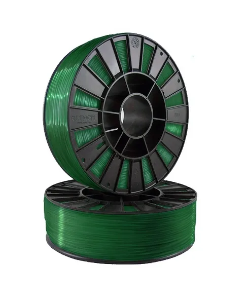 PETG пластик 3DMall 1,75 зеленый прозрачный