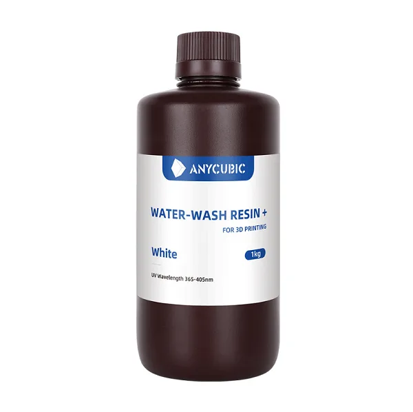 Фотополимерная смола Anycubic Water-Wash Resin+ белый (1 кг)