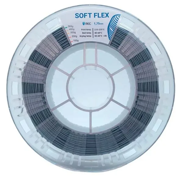 Soft Flex пластик REC 1.75 мм серебристый