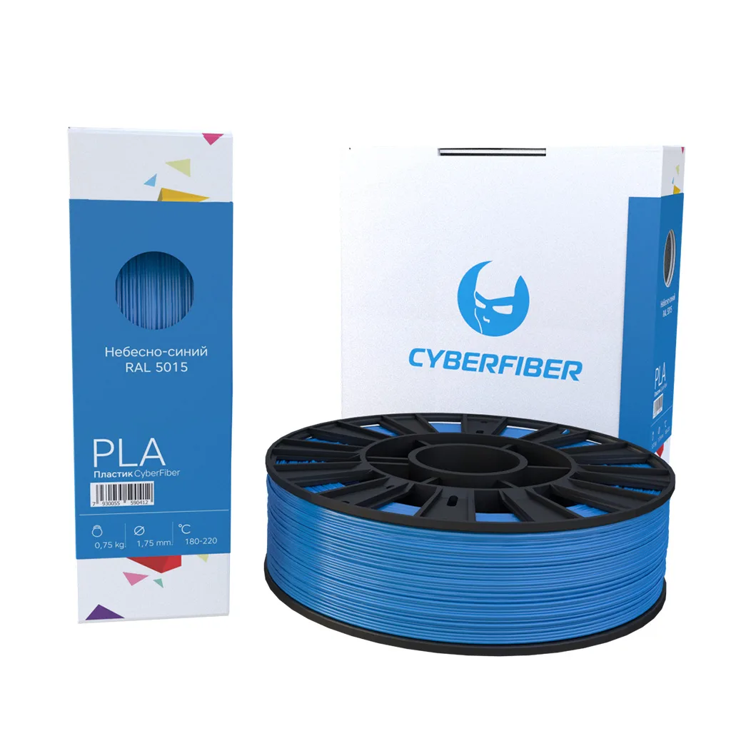 PLA пластик CyberFiber небесно-синий
