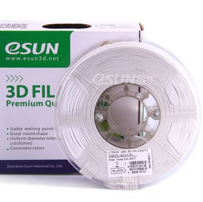 Нить для 3D-принтера eSUN 3D ABS белый 2.85 мм